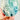 Rainbow Feather Snowflake Blue Aqua Fluorite Crystal Teardrop Carving - KUSHROX Crystal Gallery