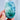 Blue Rainbow Feather Snowflake Fluorite Polished Crystal Palmstones 💚🪶💙 - KUSHROX Crystal Gallery