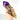 Large ametrine wand, raw display crystal with purple to brown gradient from Anahí Mine, Bolivia.
